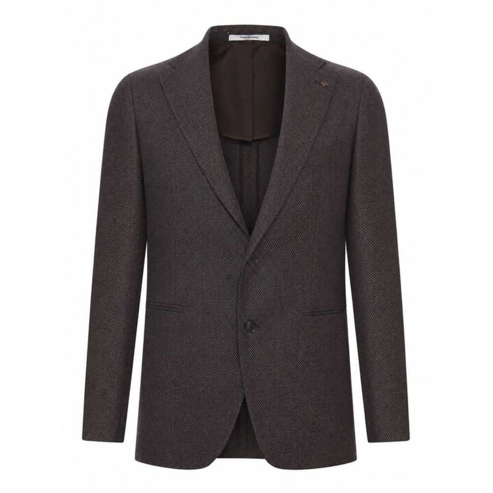 Tagliatore Men Textured Fabric Blazer Jacket With Two Buttons